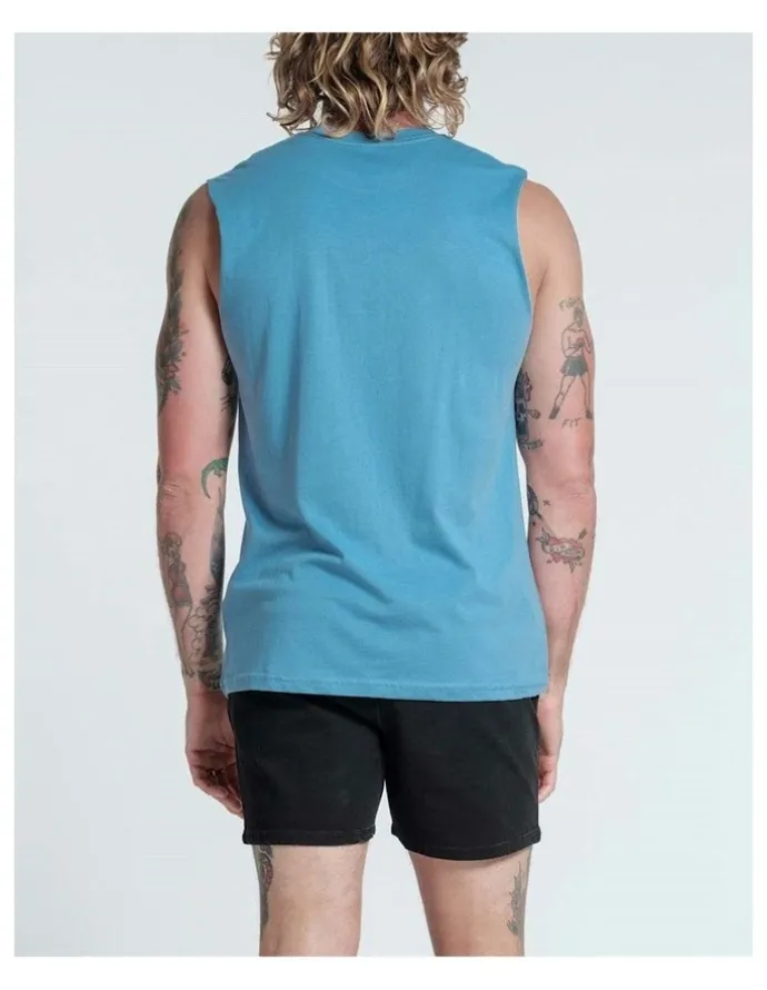 Vacancy Co All Seeing Eye Tank in Dusty Blue
