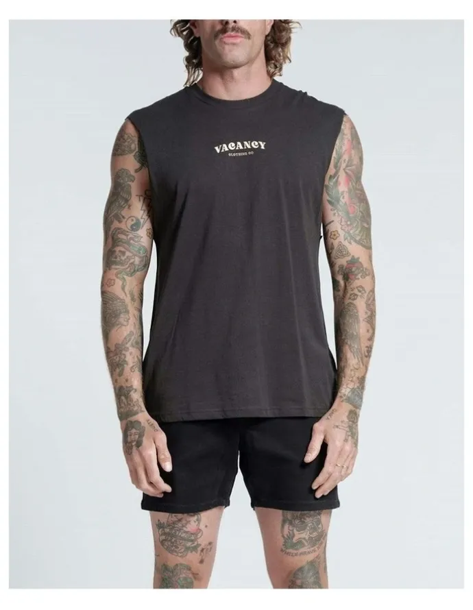 Vacancy Co Byron Tank in Charcoal