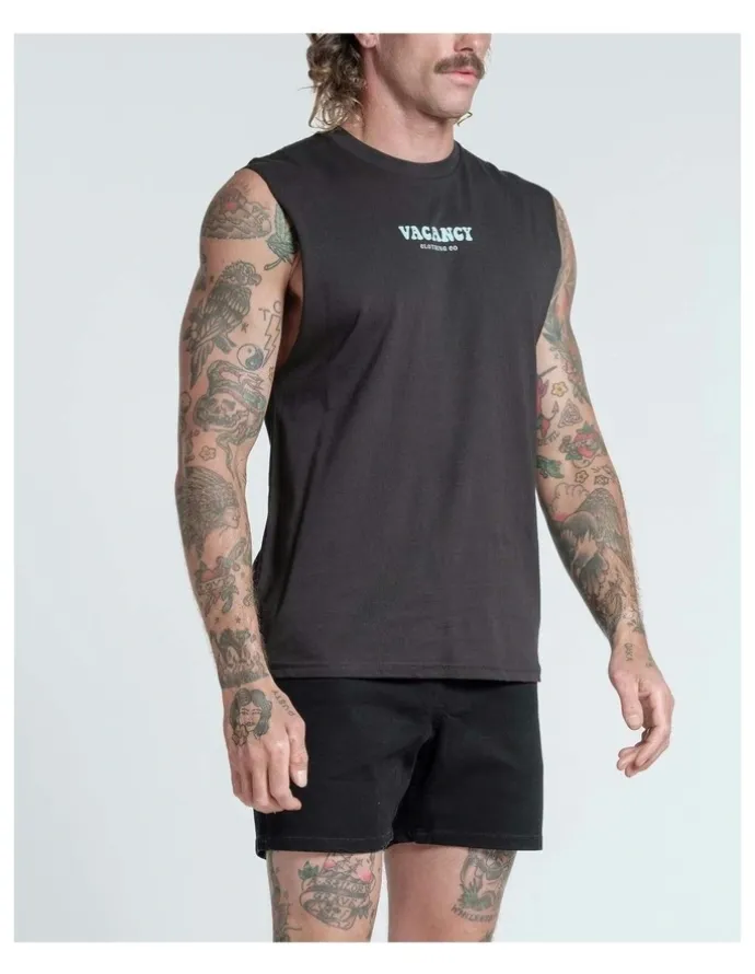 Vacancy Co Byron Tank in Charcoal