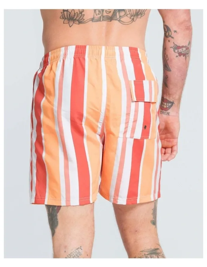 Vacancy Co Calypso Swim Shorts in Orange