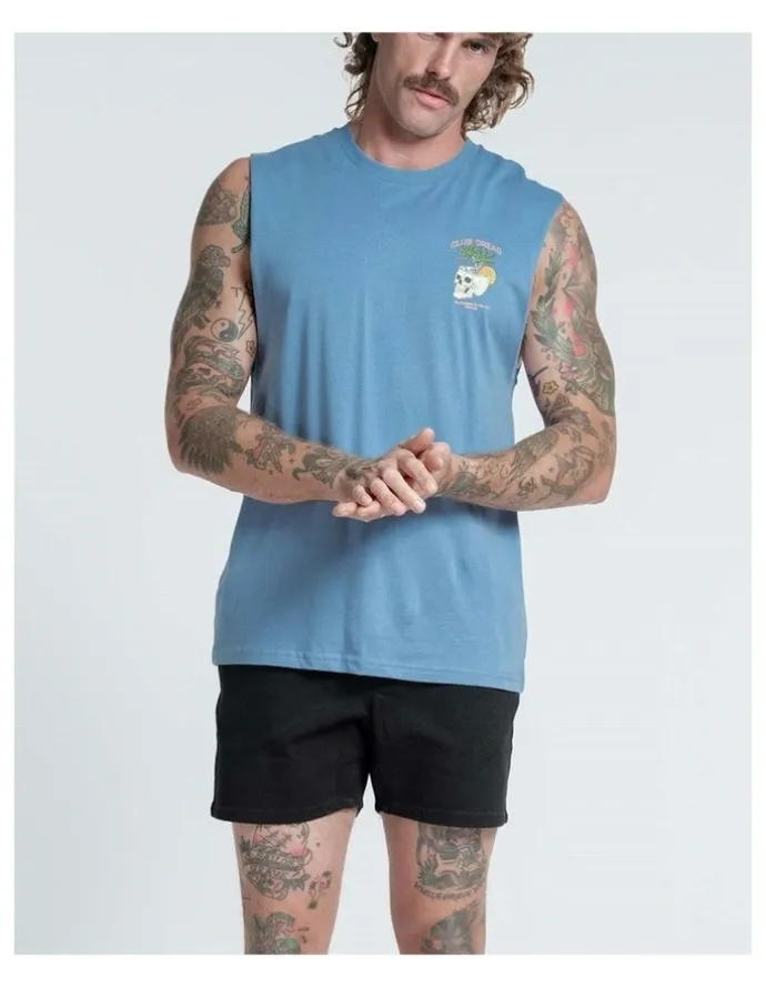 Vacancy Co Club Dread Tank in Dusty Blue