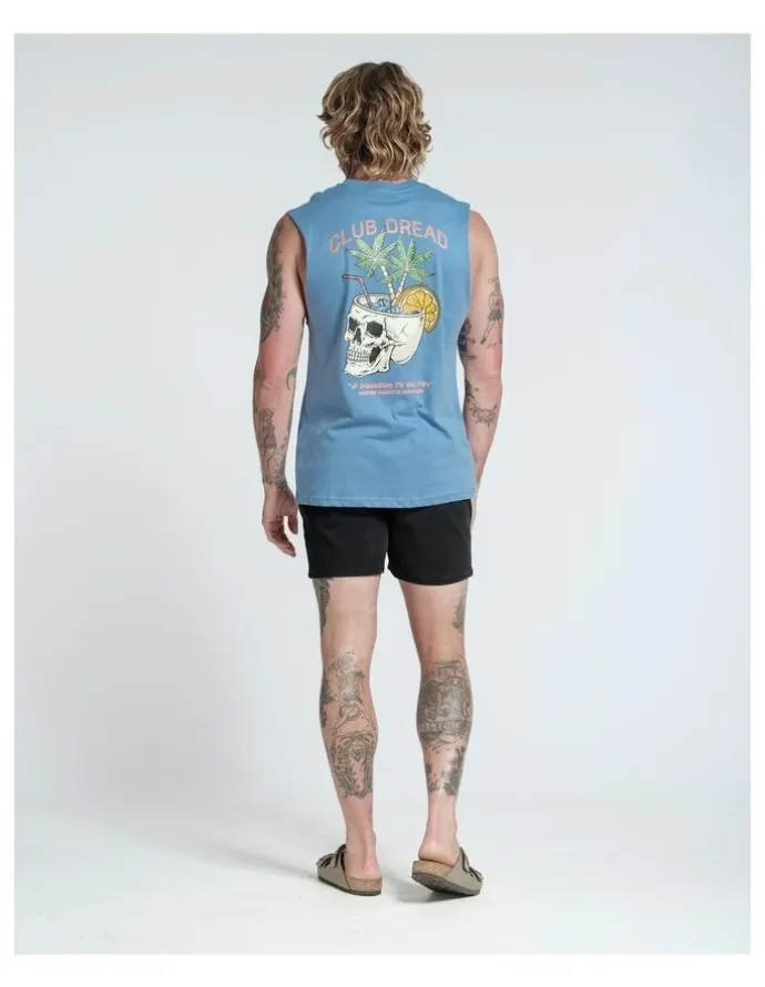 Vacancy Co Club Dread Tank in Dusty Blue
