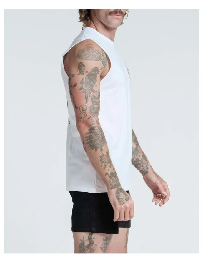 Vacancy Co Cooked Tank in White