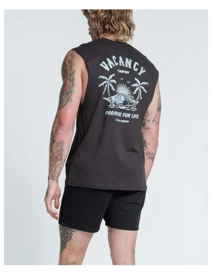 Vacancy Co Endless Summer Tank in Charcoal