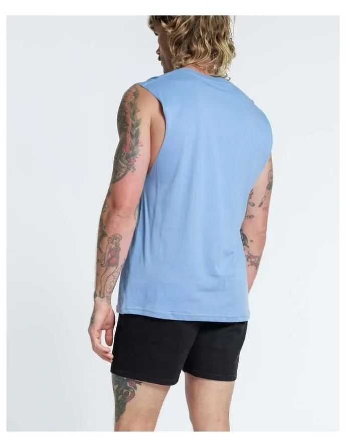Vacancy Co Heartless Tank in Dusty Blue