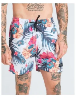 Vacancy Co Hibiscus Swim Shorts in Assorted