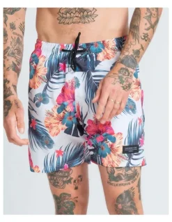 Vacancy Co Hibiscus Swim Shorts in Assorted