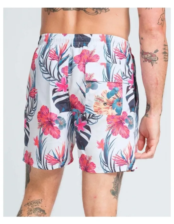 Vacancy Co Hibiscus Swim Shorts in Assorted