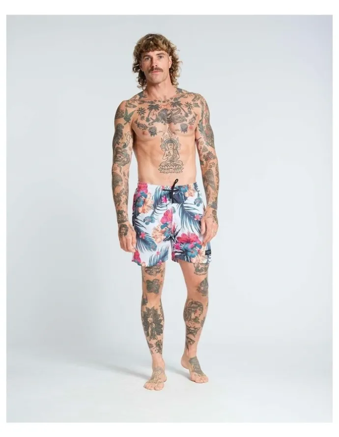 Vacancy Co Hibiscus Swim Shorts in Assorted