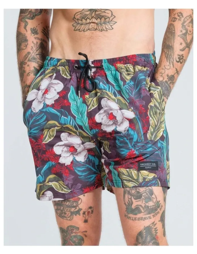 Vacancy Co Jungle Swim Short in Assorted
