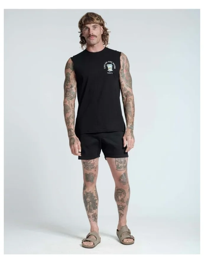 Vacancy Co Life On The Rocks Tank in Black