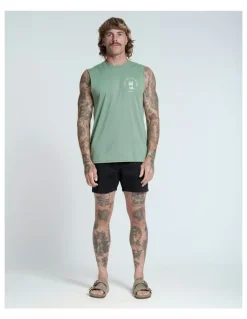 Vacancy Co Life on the Rocks Tank in Sage
