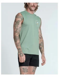 Vacancy Co Life on the Rocks Tank in Sage