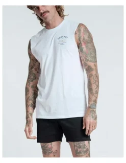 Vacancy Co Long Days Tank in White