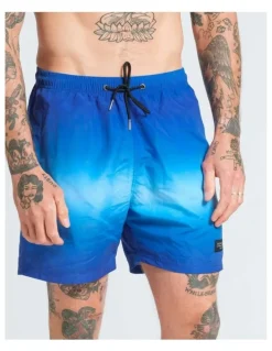 Vacancy Co Ombre Swim Shorts in Blue