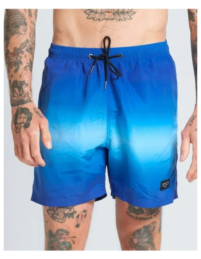 Vacancy Co Ombre Swim Shorts in Blue