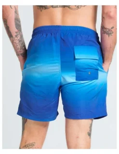 Vacancy Co Ombre Swim Shorts in Blue