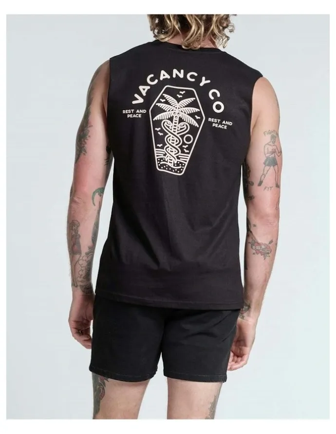 Vacancy Co Rest and Peace Tank in Black
