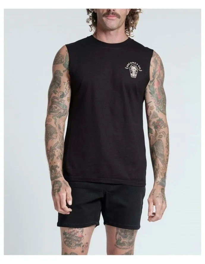 Vacancy Co Rest and Peace Tank in Black