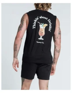 Vacancy Co Thinkin About Drinking Tank in Black