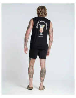 Vacancy Co Thinkin About Drinking Tank in Black