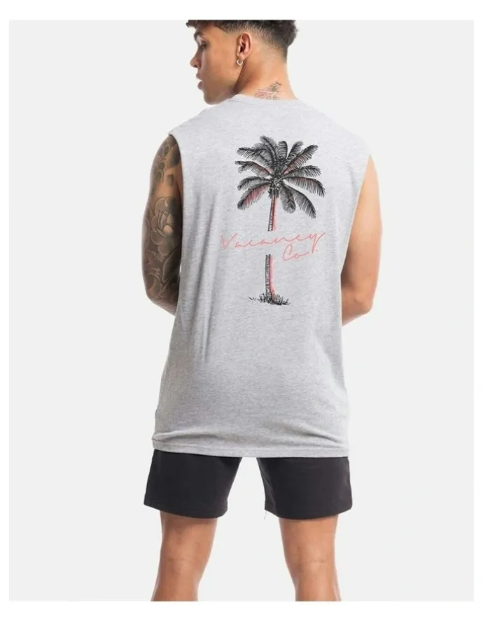 Vacancy Co Tropical Tank in Grey Marle
