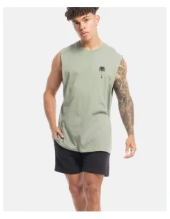 Vacancy Co Tropical Tank in Sage