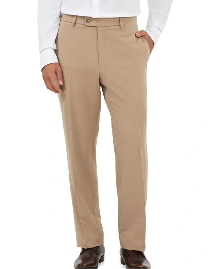Van Heusen 4 Way Stretch Classic Fit Trouser in Taupe