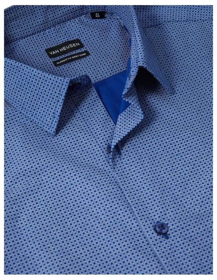 Van Heusen Circle Print Shirt in Navy