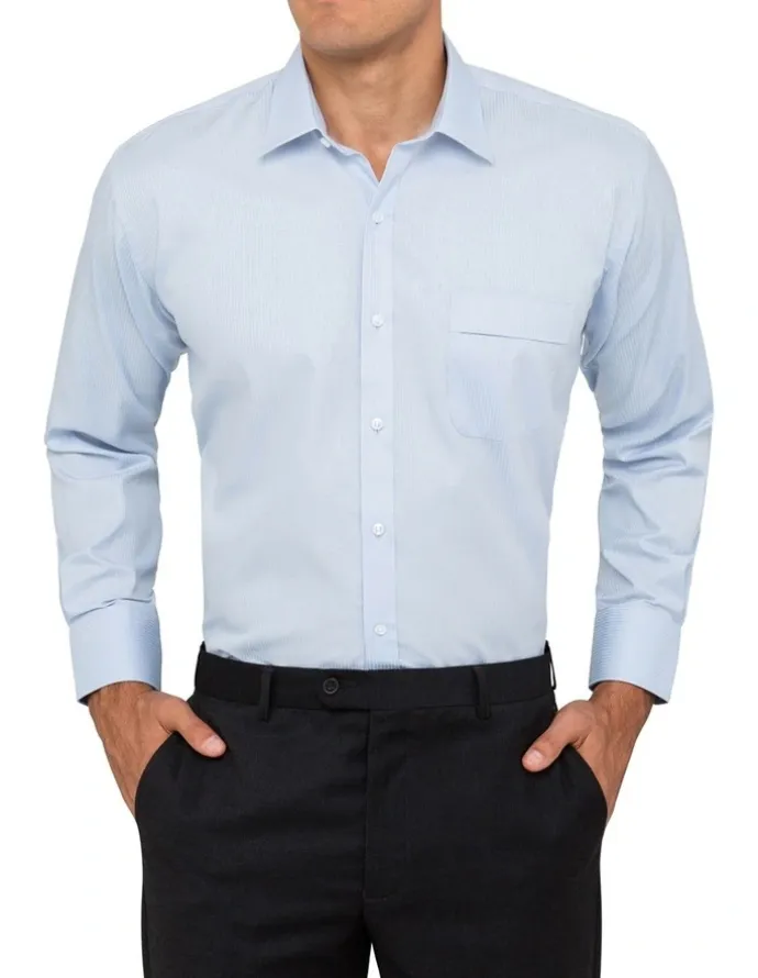 Van Heusen Cotton Long Sleeve Business Shirt in Blue