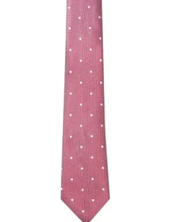Van Heusen Dot Tie in Red