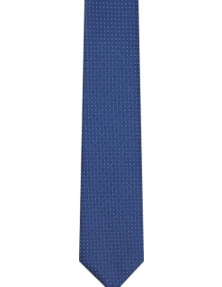 Van Heusen Geometric Interlocking Tie in Blue