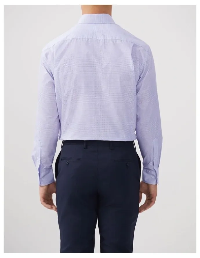 Van Heusen Geometric Print Shirt Classic Fit in Lavender