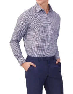 Van Heusen Gingham Check Shirt in Cherry