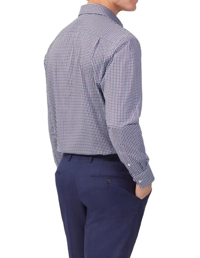 Van Heusen Gingham Check Shirt in Cherry