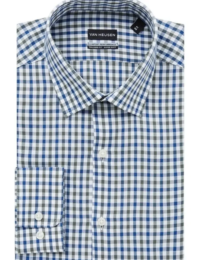 Van Heusen Gingham Check Shirt in Green