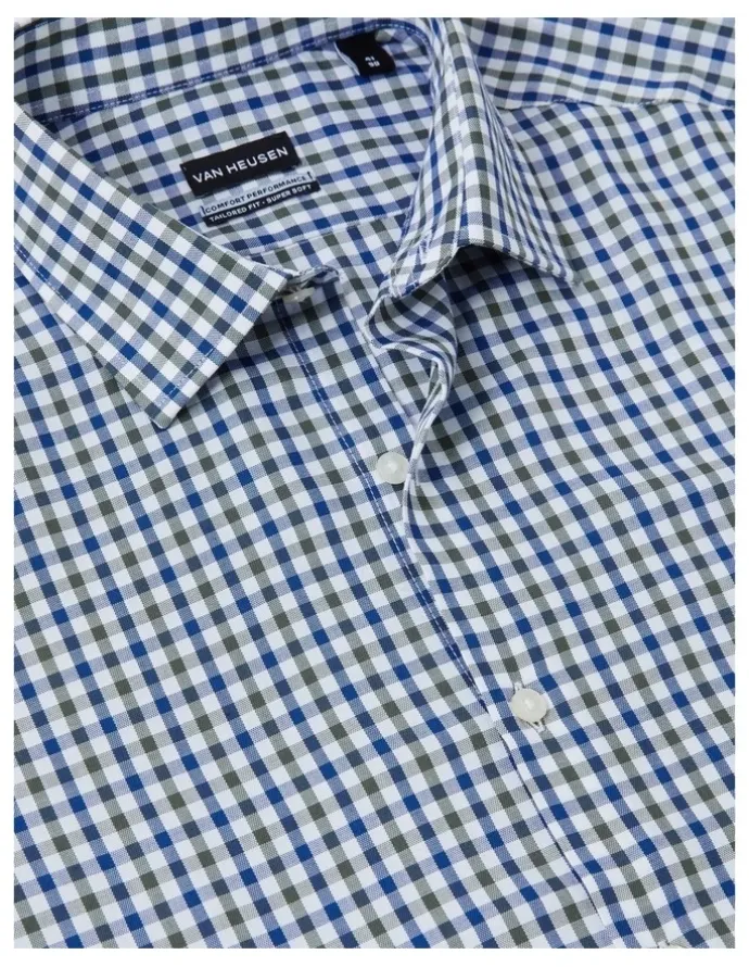 Van Heusen Gingham Check Shirt in Green