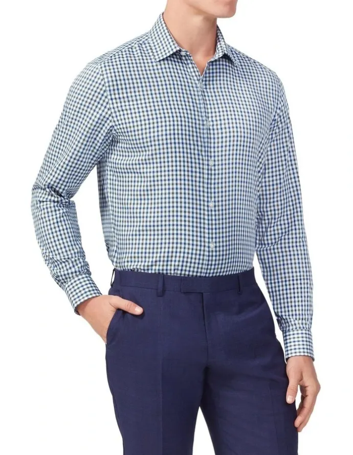 Van Heusen Gingham Check Shirt in Green