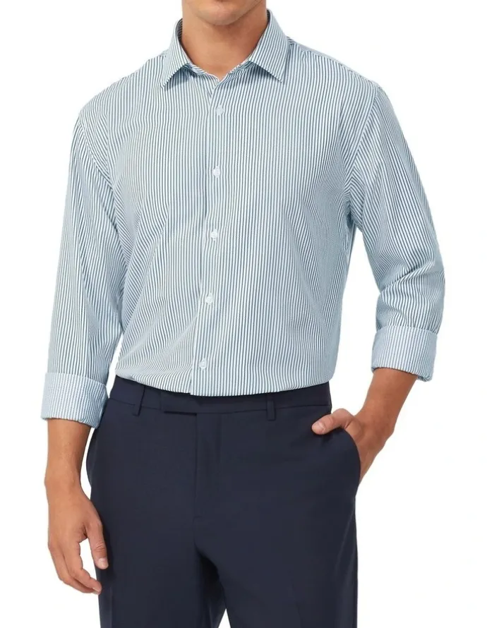 Van Heusen Heritage Weave Stripe Shirt in Green