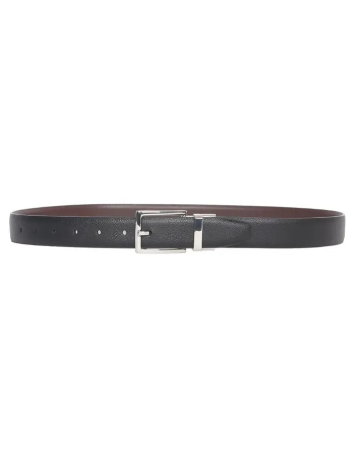 Van Heusen Pin Buckle Reversible Belt in Black/Brown