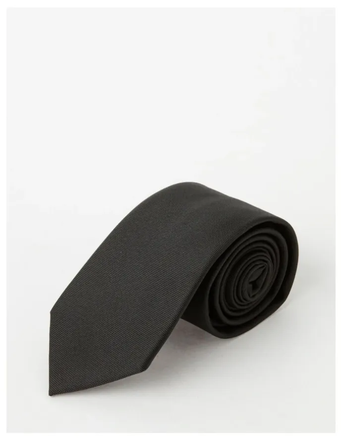 Van Heusen Plain Tie in Black