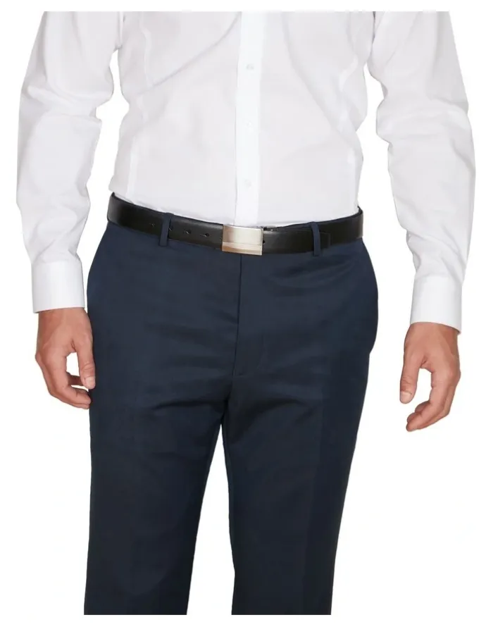 Van Heusen Plate Buckle Belt in Black