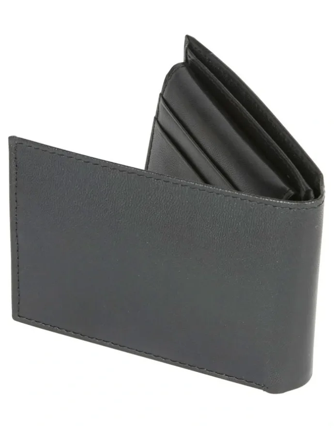 Van Heusen RFID Bi-Fold Wallet with Removable Pass Case in Black