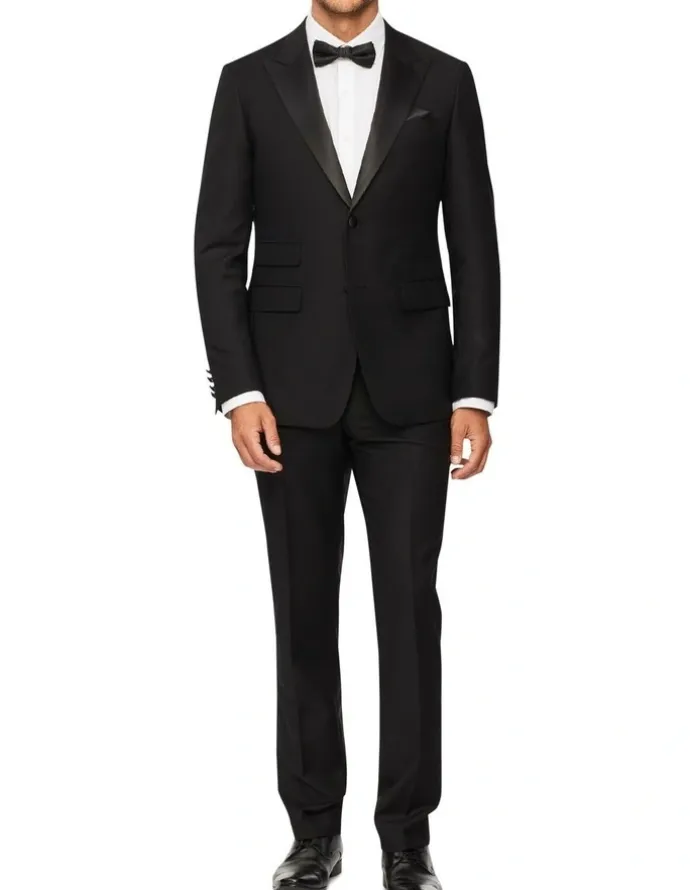Van Heusen Slim Dinner Suit Pant in Black
