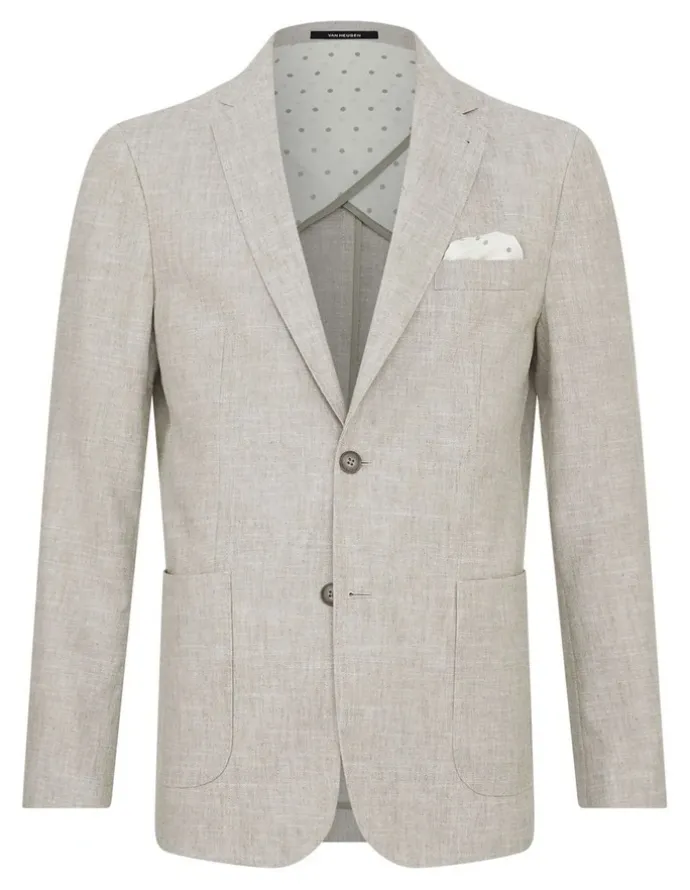 Van Heusen Slim Easy Care Linen Blazer Sage
