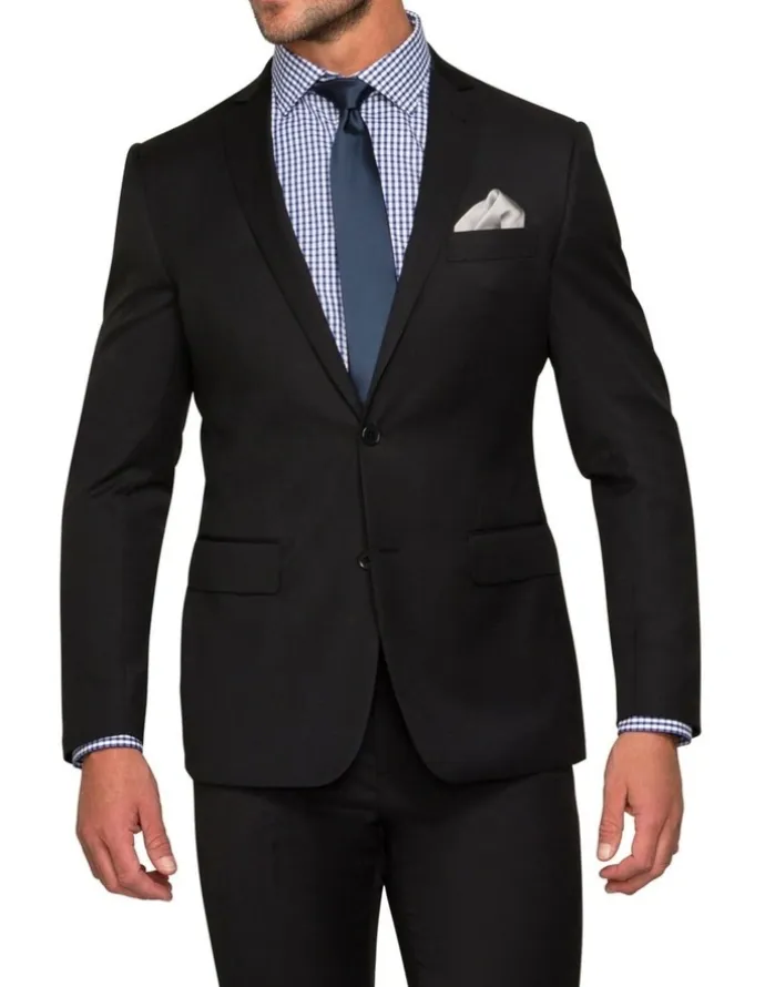 Van Heusen Slim Suit Jacket in Black