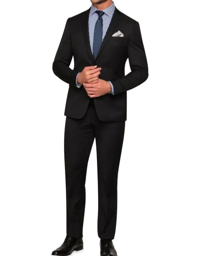 Van Heusen Slim Suit Jacket in Black