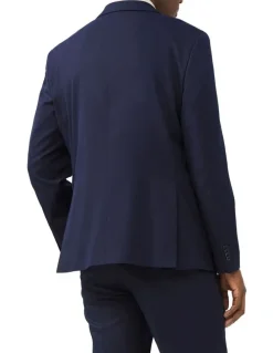 Van Heusen Superfine Stretch Twill Slim Suit Jacket in Navy