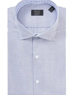 Van Heusen Tailored Long Sleeve Large Check Business Shirt in Navy