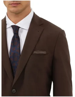 Van Heusen Travel Suit Wool Blend Jacket in Chocolate